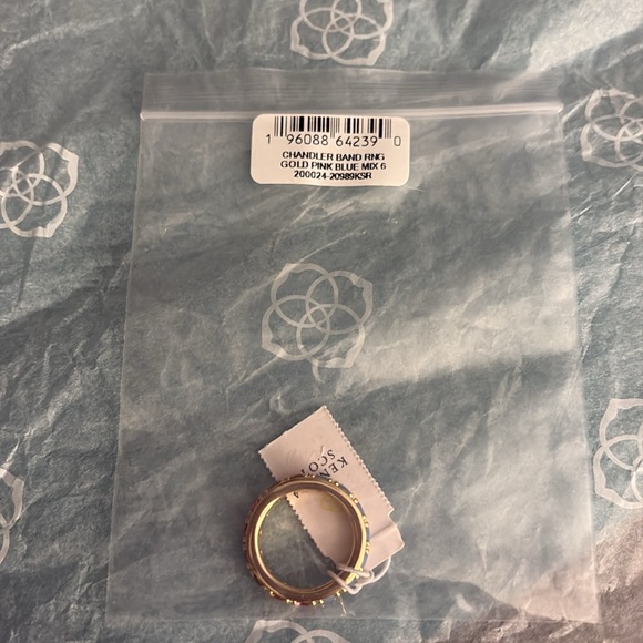 Kendra Scott Gold Chandelier Band Size 6 nwt - Picture 5 of 9